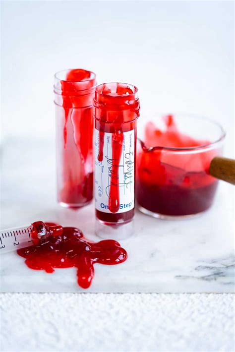 easy fake blood for clothes - corn syrup blood.